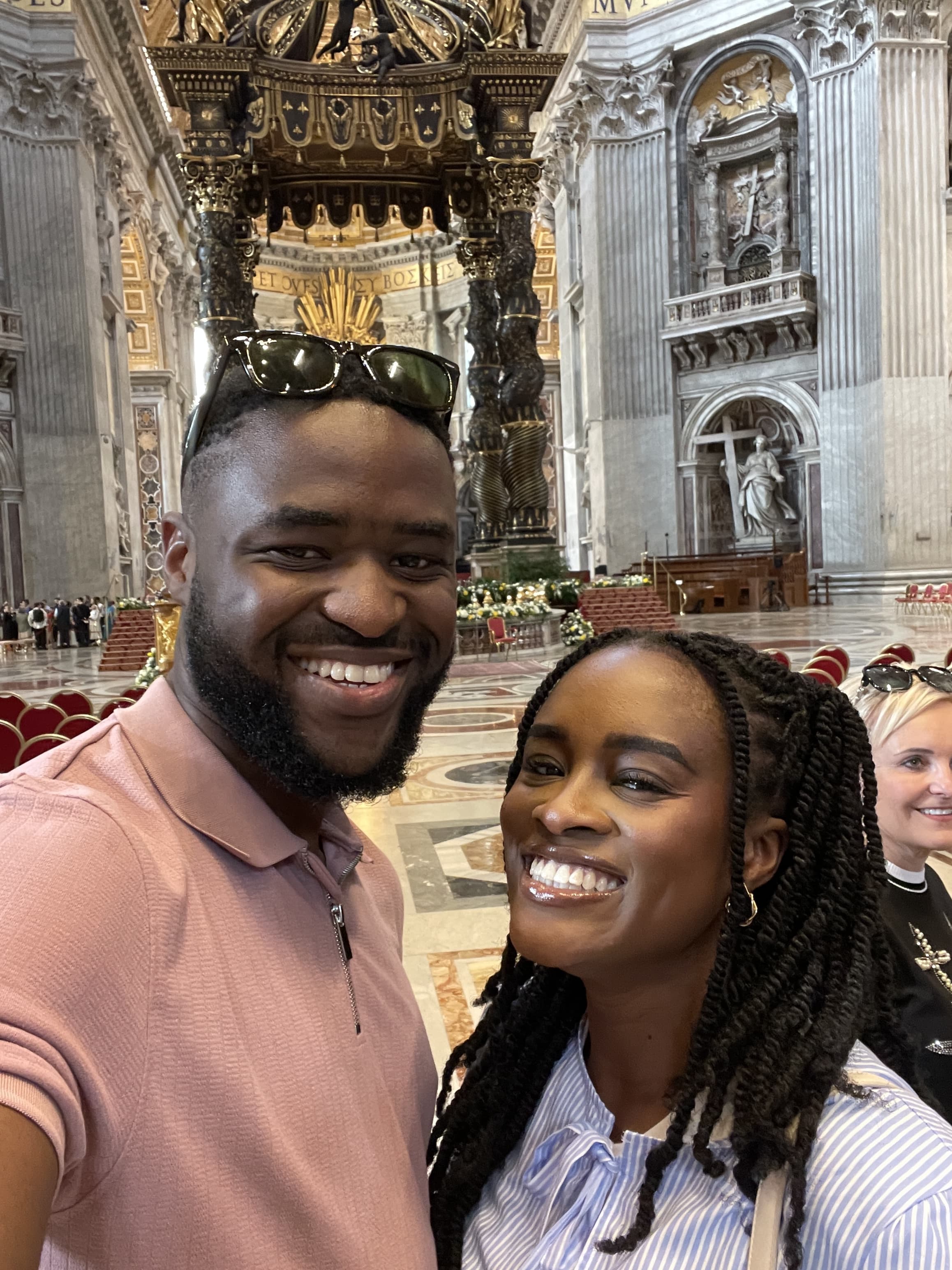 The couple, at the Vatican